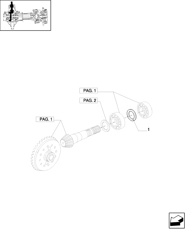 1.40. 6/06(03) (VAR.330413) (CL.3) SUPERSTEER FRONT AXLE WITH STEERING SENSOR - ADJUSTING SHIMS