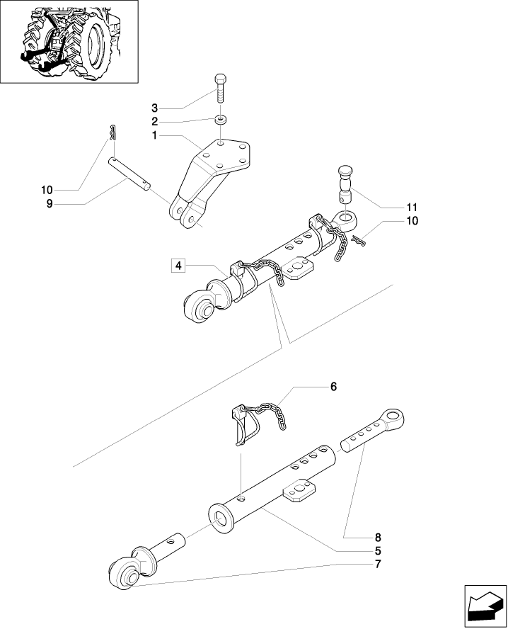 1.89.9/01 (VAR.330945) MECHANICAL STABILIZERS PIN TYPE ADJUSTMENT (NA)