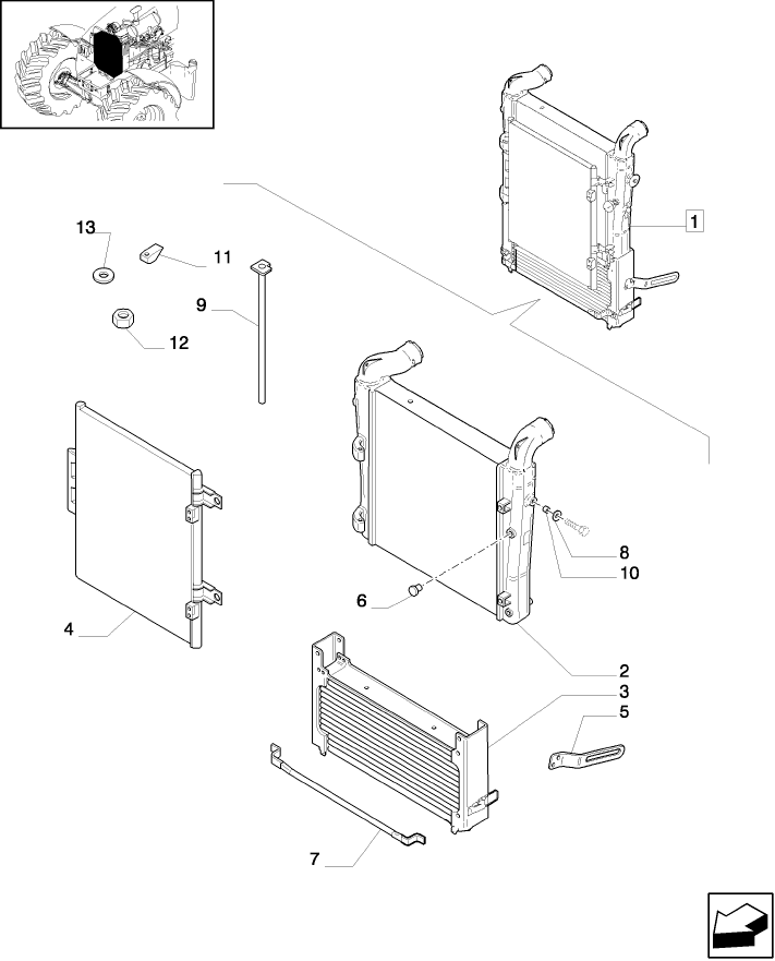 1.17.0/ B RADIATOR -  BREAKDOWN - D5549