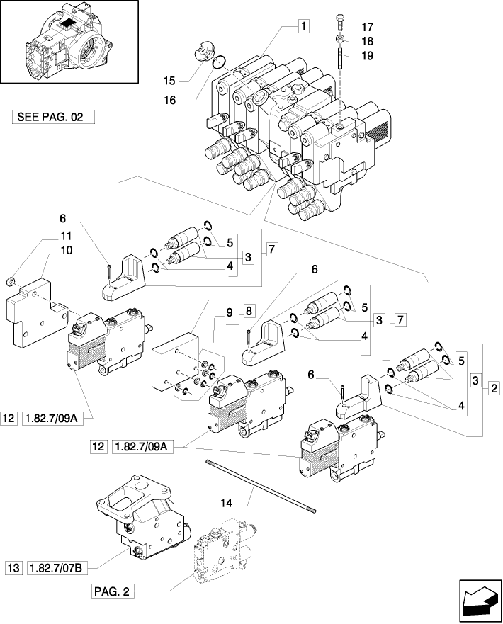 1.82.7/08(01) (VAR. 252) 5 X ELECTRONIC REAR REMOTES