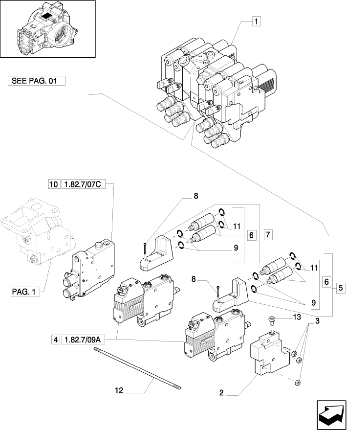 1.82.7/07(02) (VAR. 718) 4 X ELECTRONIC REAR REMOTES