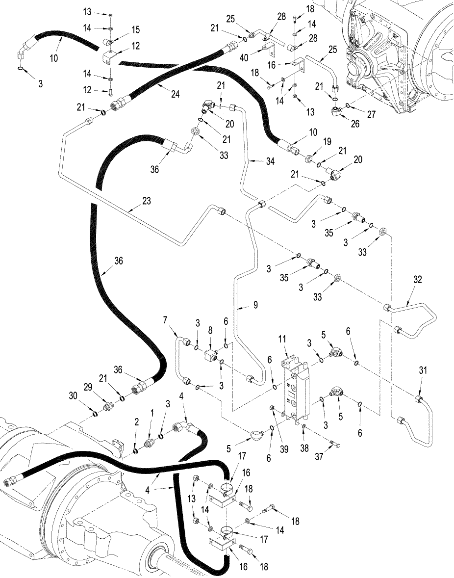 08-08 450 SERIES AXLE HYDRAULICS - AIR AND LUBRICATION CIRCUIT