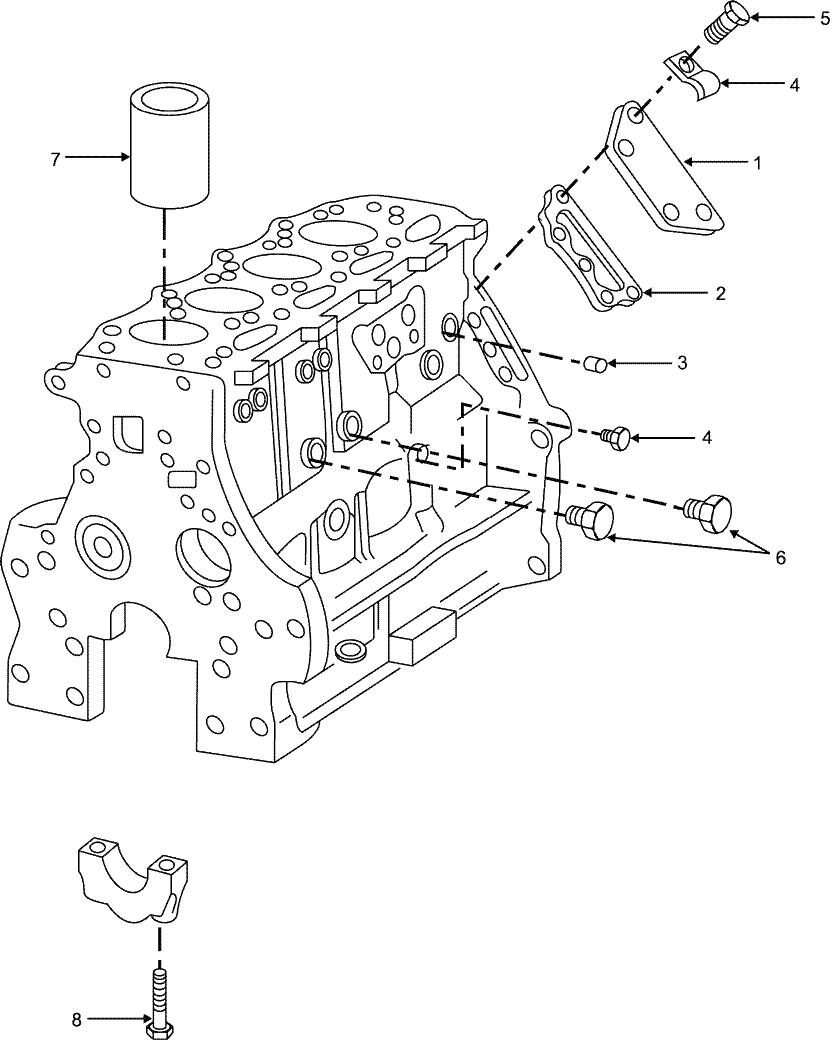 06J06 EMISSIONIZED ENGINE, BLOCK ASSEMBLY