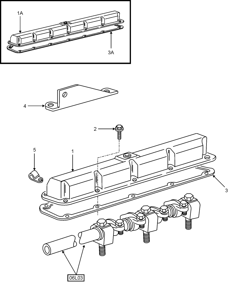 06L01 EMISSIONIZED ENGINE, VALVE COVER