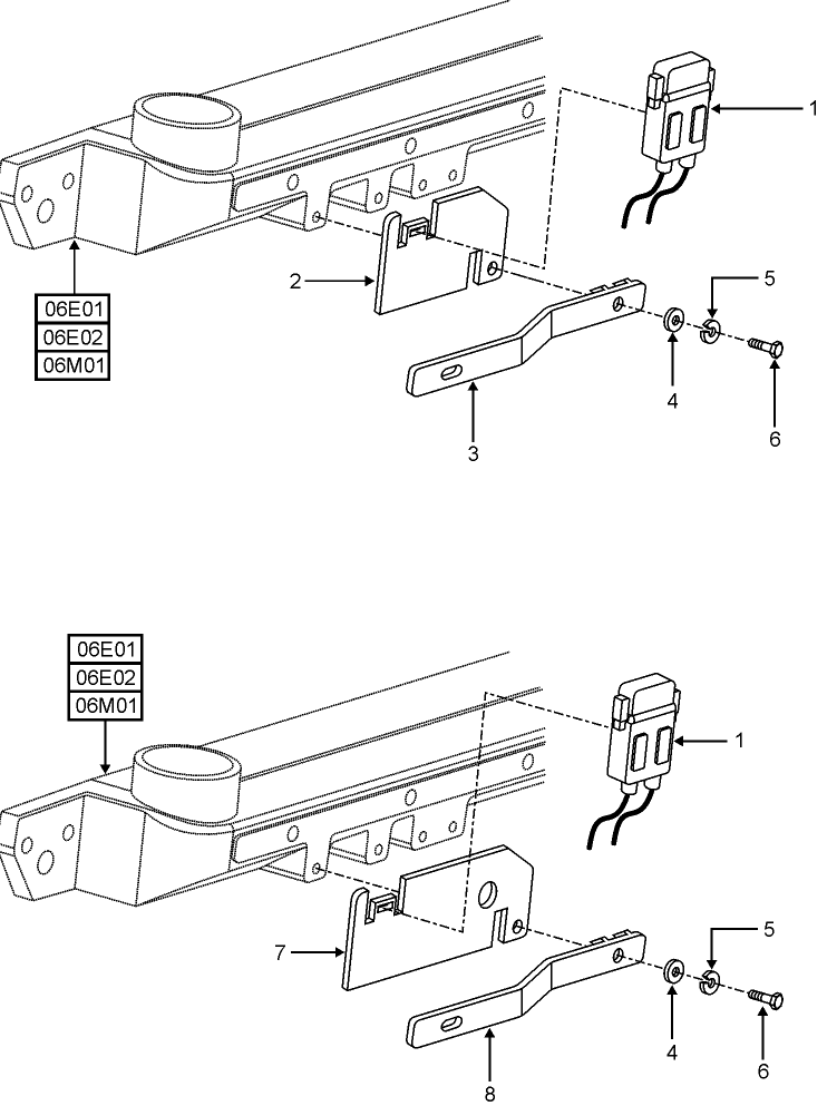 11G03 BRACKET MAXIFUSES 4 AND 6 CYL. 2WD/4WD