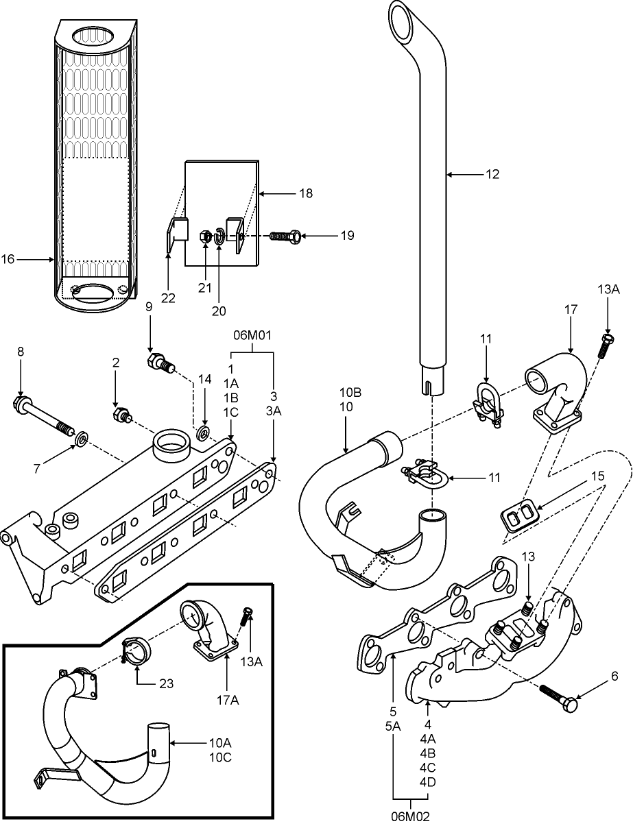 06E01 EXHAUST MANIFOLD & EXHAUST SYSTEM