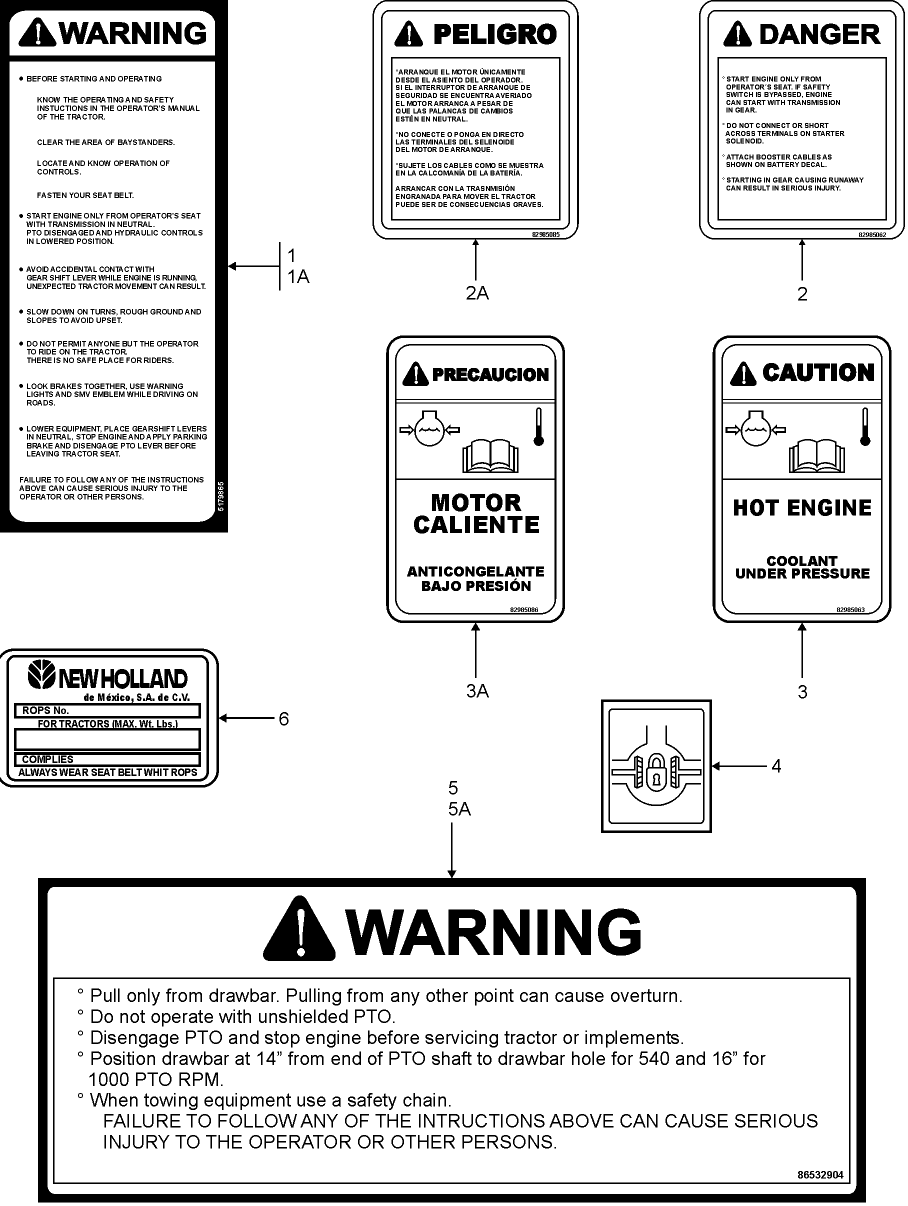 16B02 DECALS, CONTROL INSTRUCTION