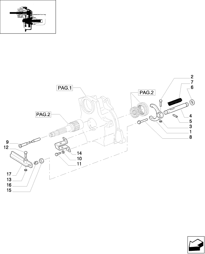 1.80.1/04(03) (VAR.959) POWER TAKE-OFF 540/1000 NAR WITH 2 PTO ENDS AND NAR SELECTION SPEED SYSTEM