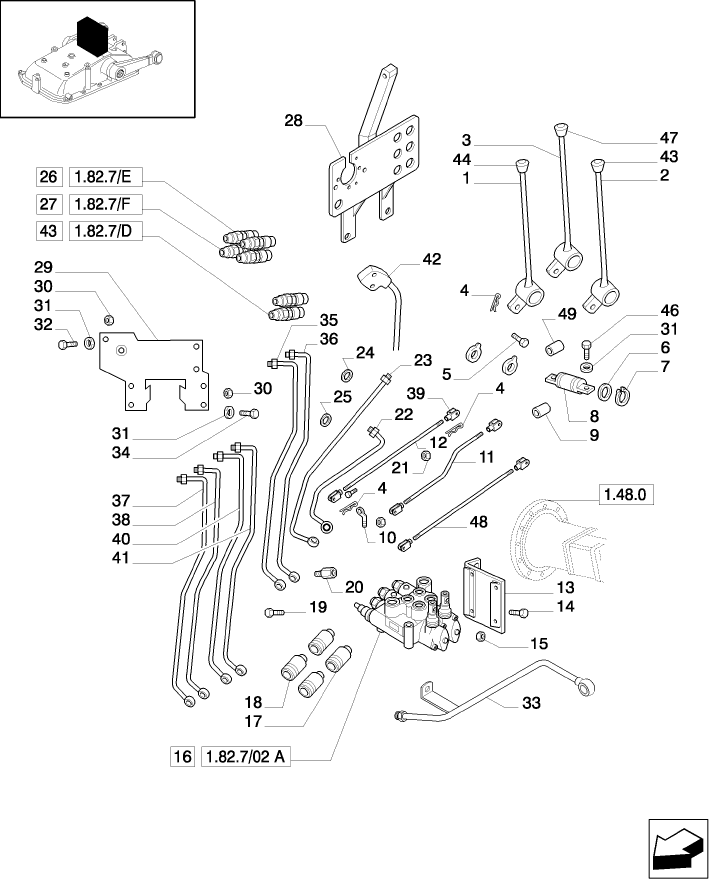 1.82.7/02 (VAR.368) 2 CONTROL VALVES (1 S/D + 1 DOUBLE ACTING)