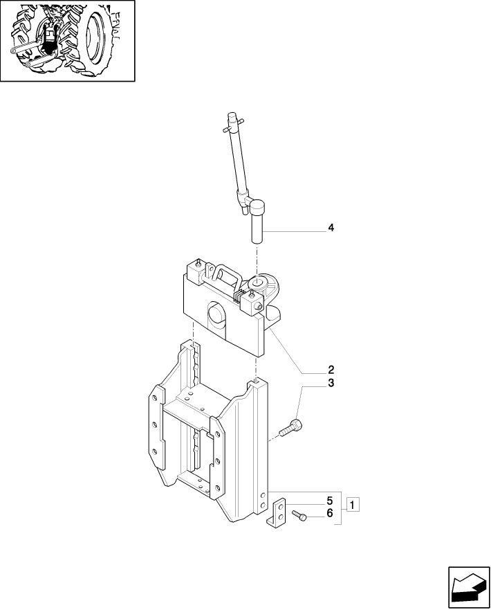 1.89.1 (VAR.398) HITCH AND SUPPORT - (GERMANY)