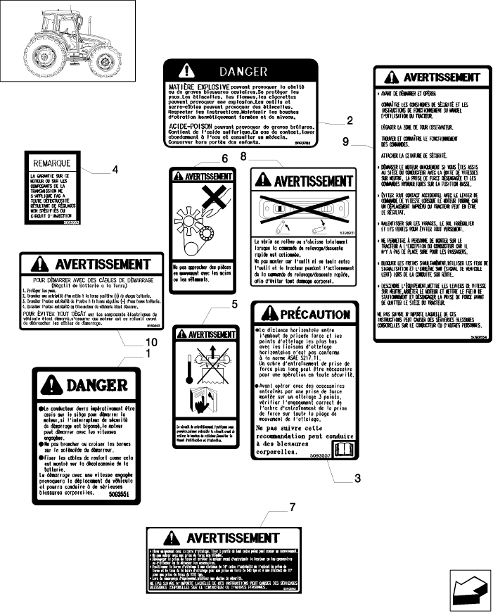 1.98.0/02 (VAR.472) NORTH AMERICA VERSION - DECALS FRENCH