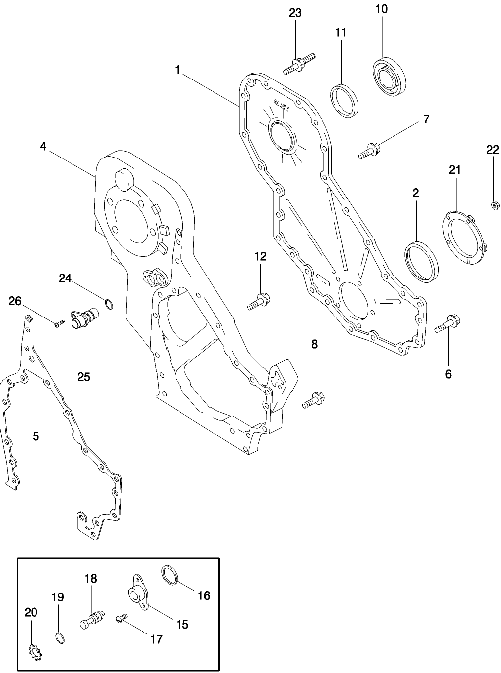 02 -10 FRONT GEAR COVER