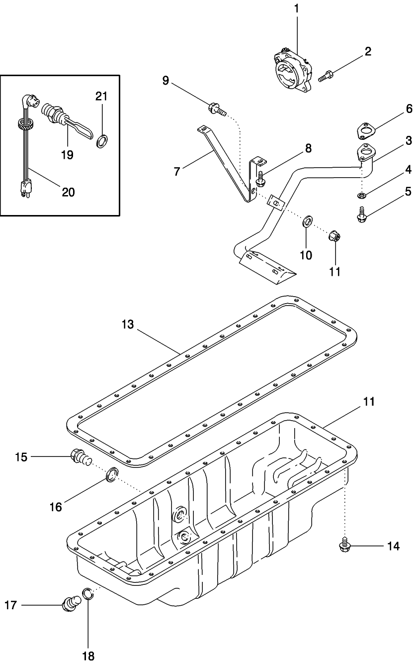 02 -14 OIL PUMP AND OIL PAN