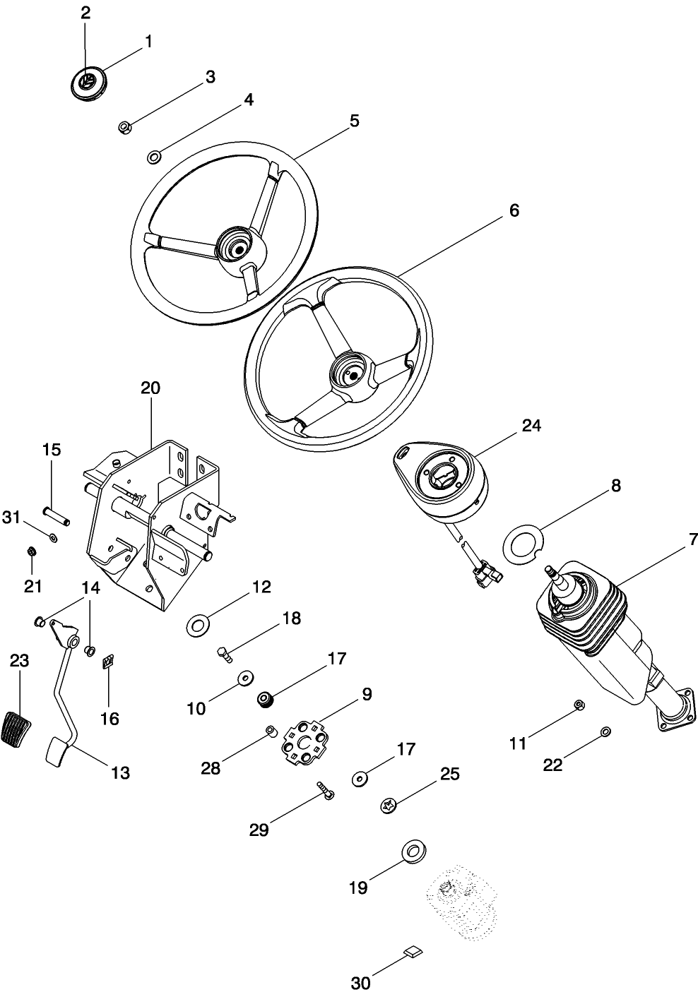 05 -01 STEERING WHEEL AND COLUMN