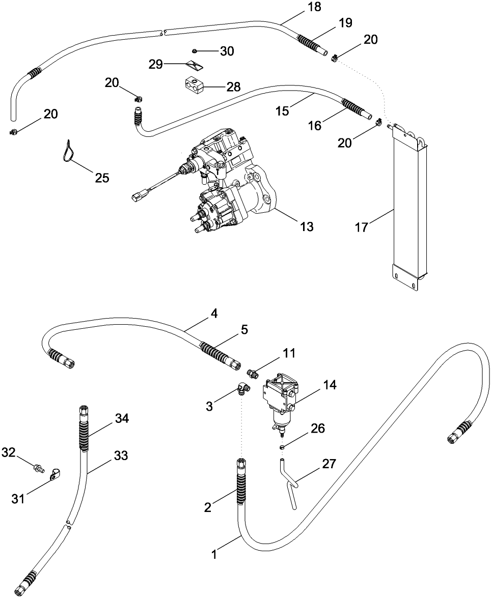 03 -09 FUEL LINES WITH SEPARATOR FILTER