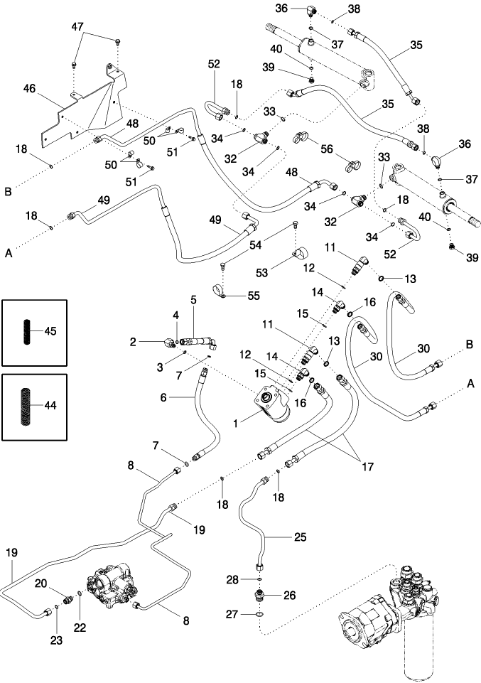 05 -05 STEERING SYSTEM - MFD, WITH SUPERSTEER, BSN JAW126070