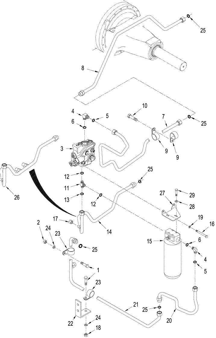 08 -15 AXLE HYDRAULICS - COOLING CIRCUIT, ASN RVS001801