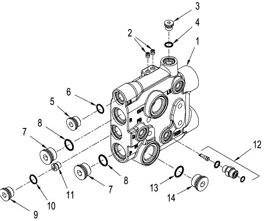 08 -58 MEGA FLOW HYDRAULIC MANFOLD ASSY