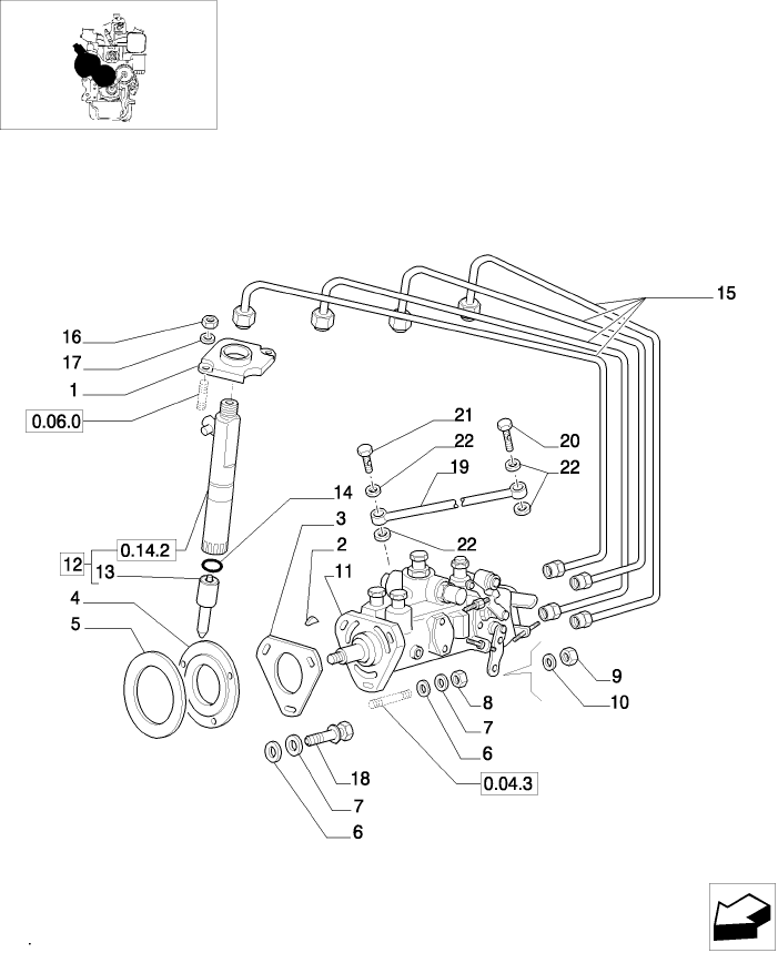 0.14.0/03(01) FUEL SYSTEM, INJECTORS & FUEL LINES