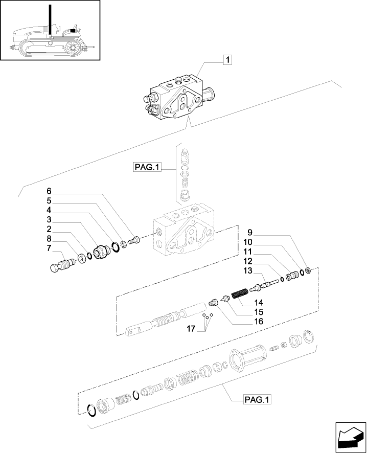 1.82.7/  F(02) REMOTE VALVE SECTION-BREAKDOWN - D5492