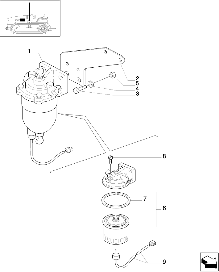 0.20.3/02 (VAR.130) SEDIMENTER FUEL FILTER & RELATED PARTS