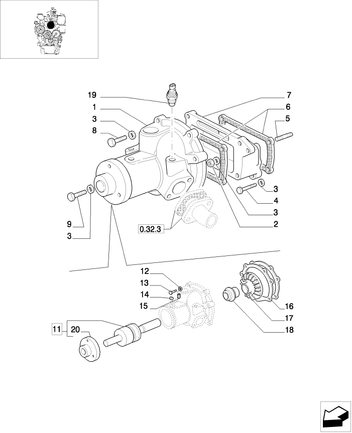 0.32.0 WATER PUMP