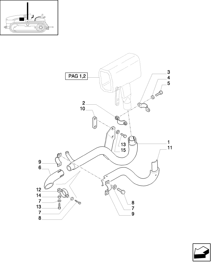 1.15.0(03) (VAR.199) SELF - CLEANING FILTER / HORIZONTAL MUFFLER & RELATED PARTS