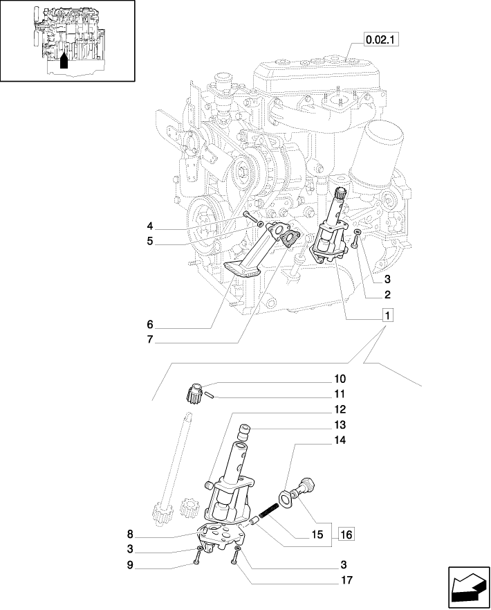 0.30.0(01) PUMP, ENGINE OIL & RELATED PARTS