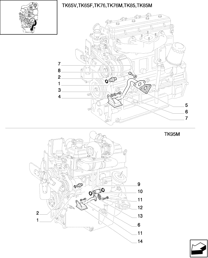 0.30.2(03) FILTER, ENGINE OIL - OIL LINES - OIL LEVEL GAUGE - PIPING - OIL COOLER