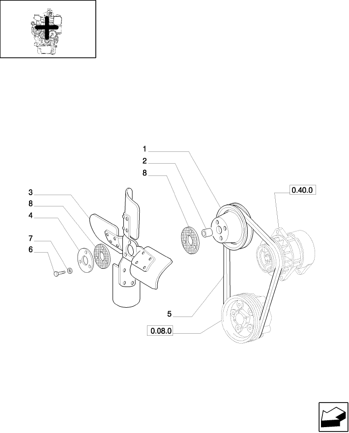 0.34.7 FAN, PULLEY & BELT