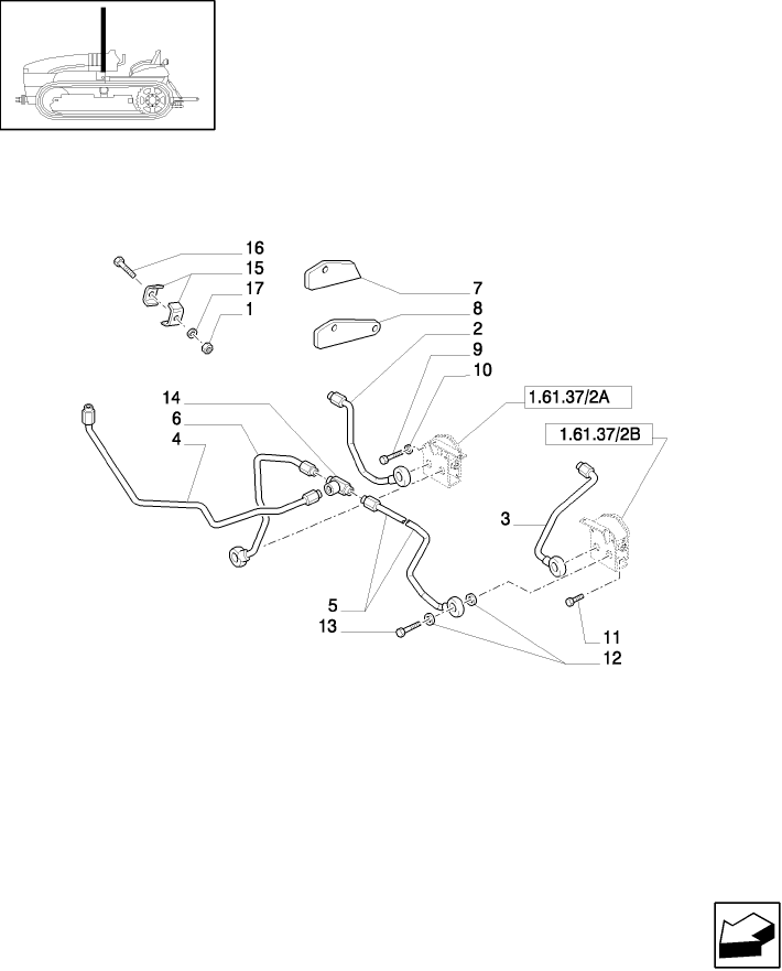 1.61.37/02 BRAKES - HYDRAULIC ACTUATOR AND PIPES