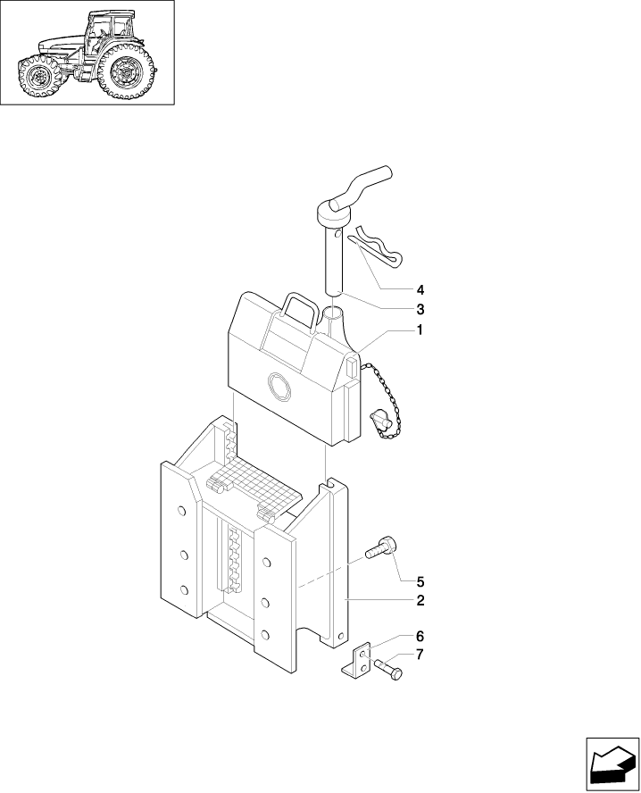 1.89.3/13 (VAR.928) SLINDING HITCH WITHOUT DRAWBAR