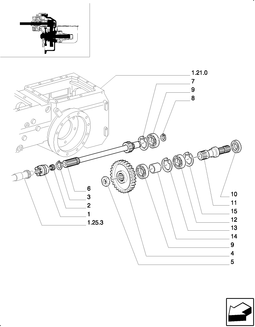 1.80.1(02) POWER TAKEOFF - SHAFTS & GEARS