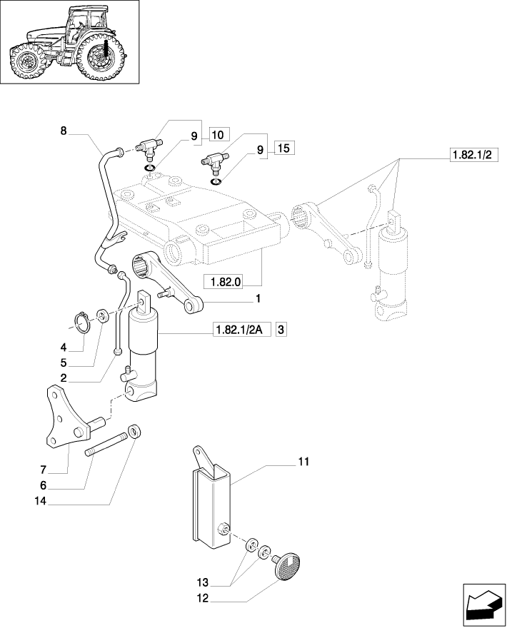 1.82.1/ 3 (VAR.784-785-786) ADDITIONAL JACK - PIPES - UNIONS - SUPPORTS