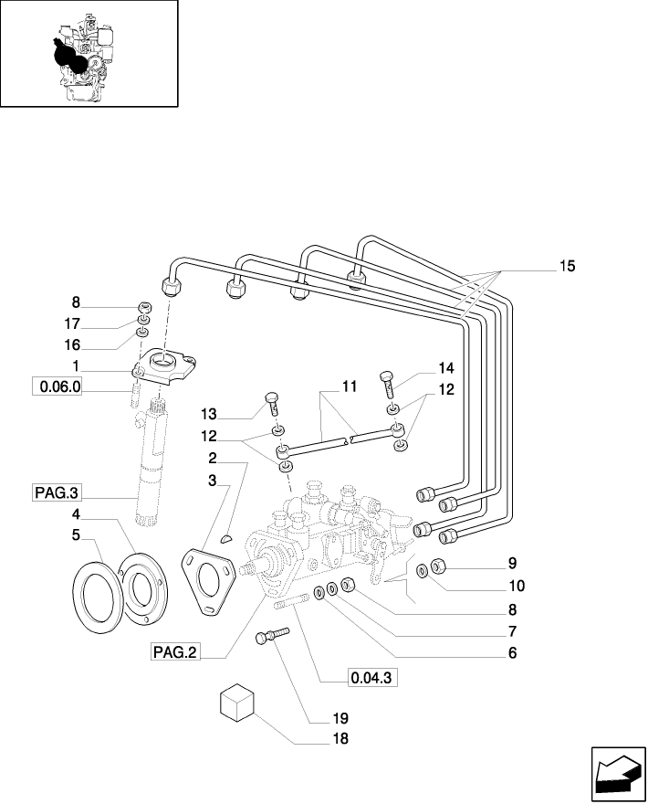 0.14.0(01A) FUEL SYSTEM - INJECTION  PUMP - AFTER ENGINE S/N 776979