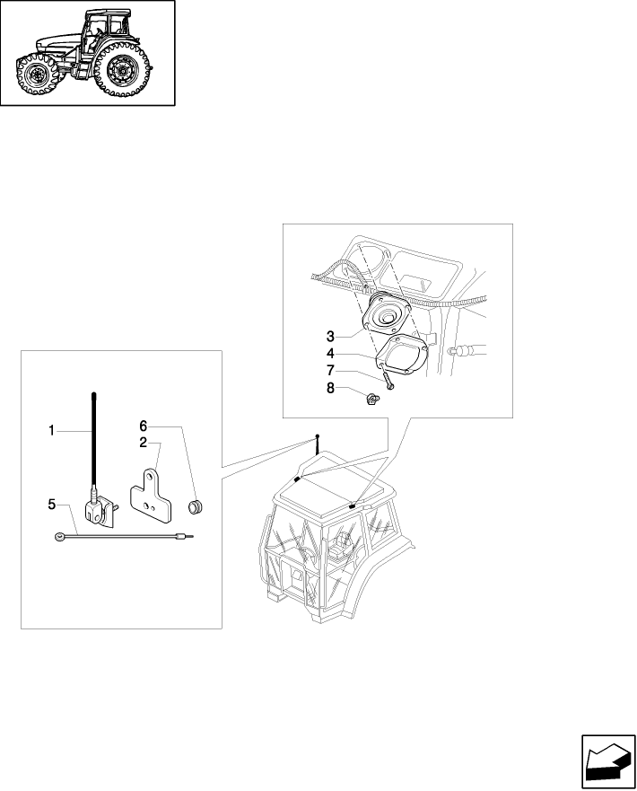 1.91.7/ 5 (VAR.777) RADIO SET PREARRANGEMENT - ANTENNA & LOUDSPEAKERS