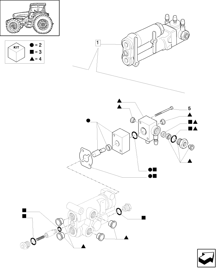 1.82.713/01A TRAILER BRAKE BREAKDOWN VALVE FOR OPEN CENTRE - BREAKDOWN