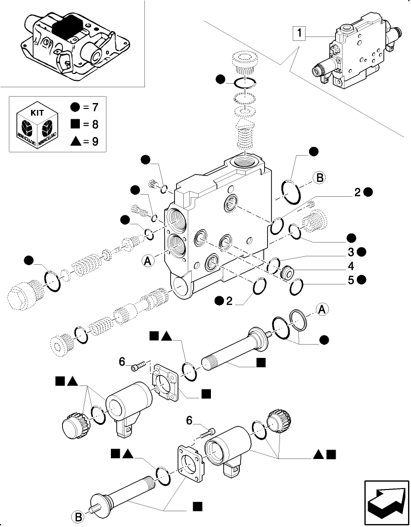 1.82.7/  B REMOTE CONTROL VALVE BREAKDOWN (EDC VALVE) - C4660