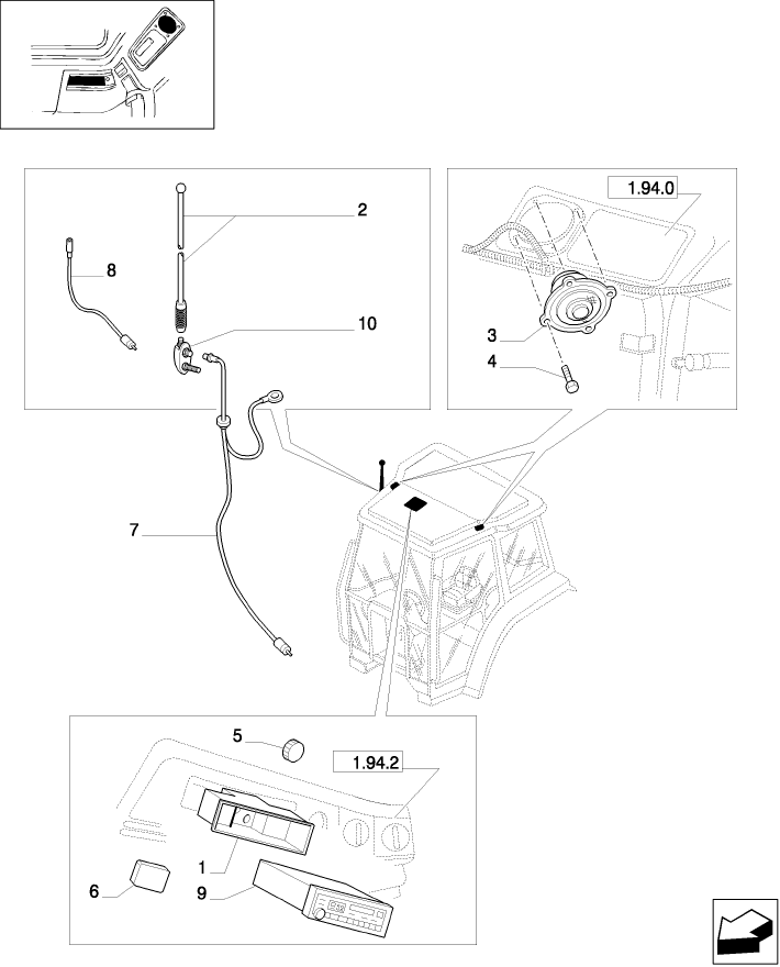 1.91.6 INTENDED FOR RADIO INSTALLATION, CLOCK