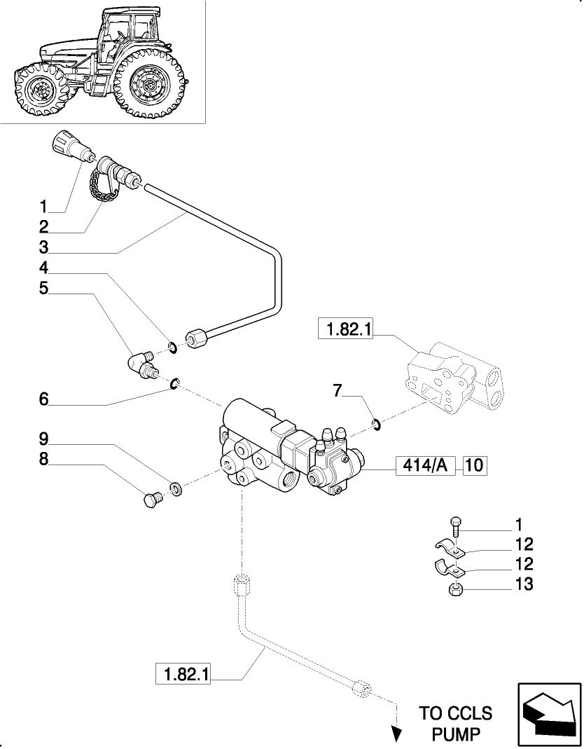 414(01) TRAILER BRAKE VALVE FOR LOAD SENSING CLOSED CENTRE (CCLS)