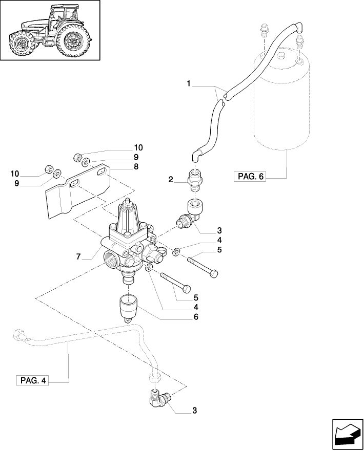 1.68.6(05) (VAR.178) TRAILER AIR BRAKE UK - PRESSURE ADJUSTMENT VALVE