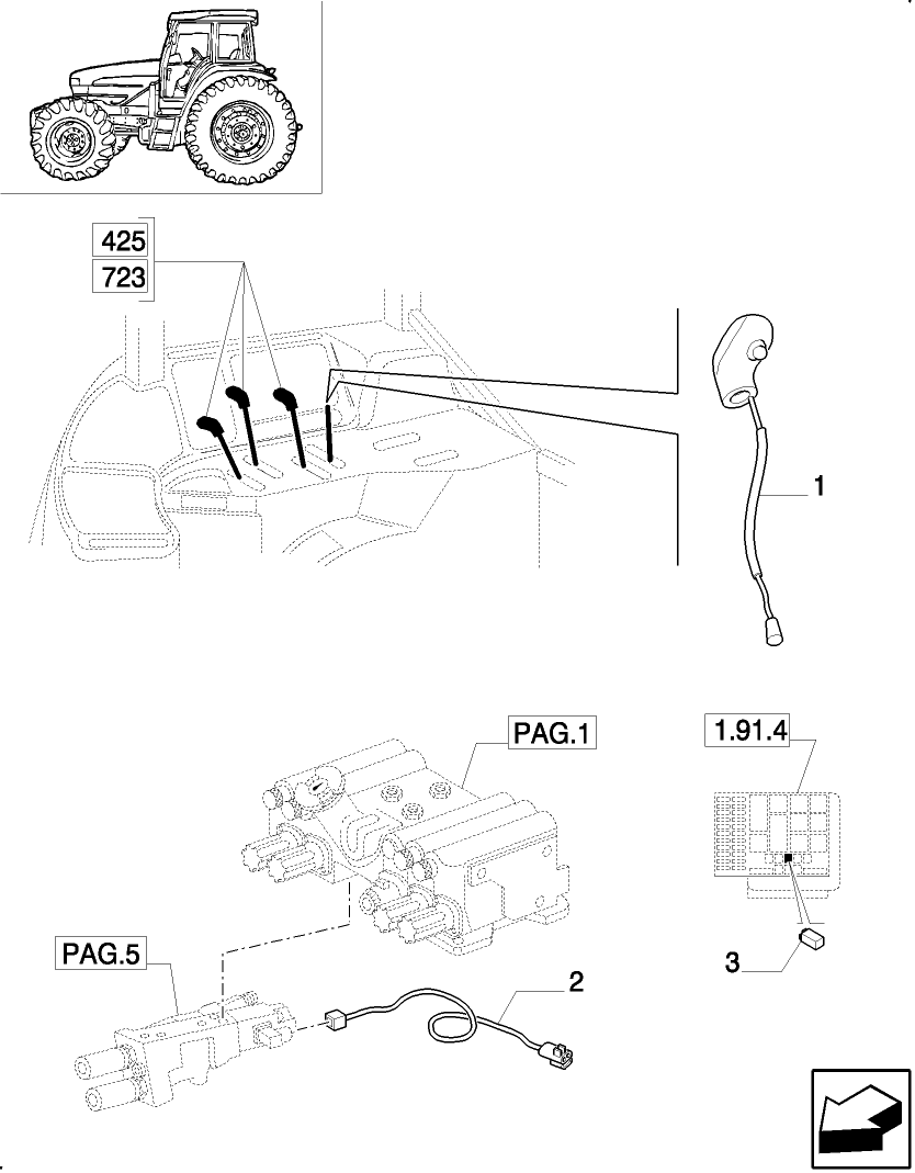 900(06) HYDR. ADJUST. FOR TOP LINK AND RIGHTHAND LIFT-ROD FOR CCLS