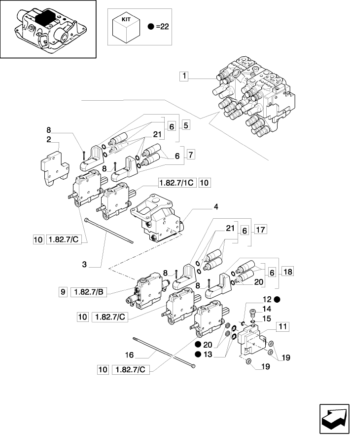 1.82.7/03(02) (VAR.425) 4-CONTROL VALVE UNIT