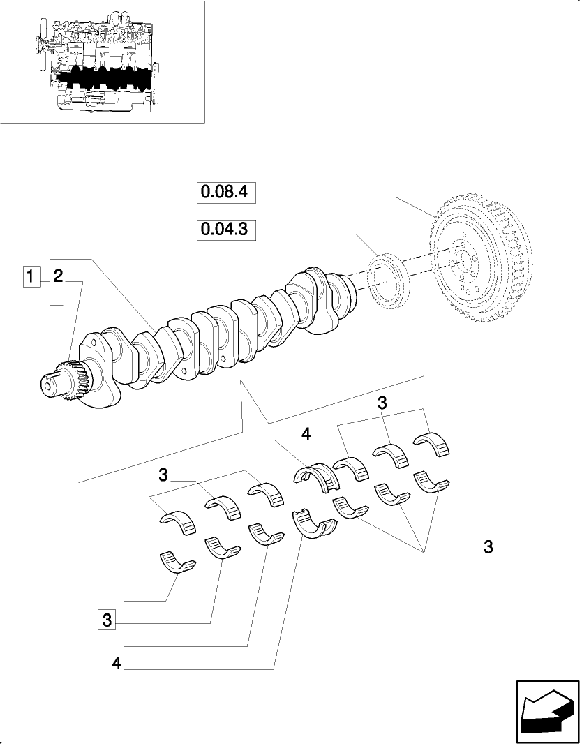 0.08.0 CRANKSHAFT & RELATED PARTS