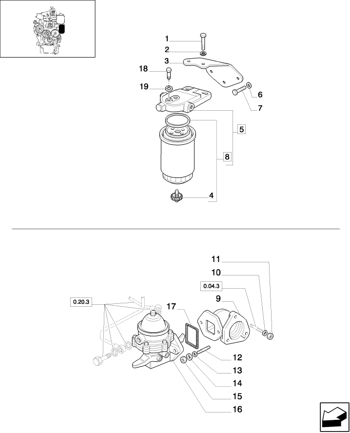 0.20.0 FUEL FILTER- FUEL PUMP