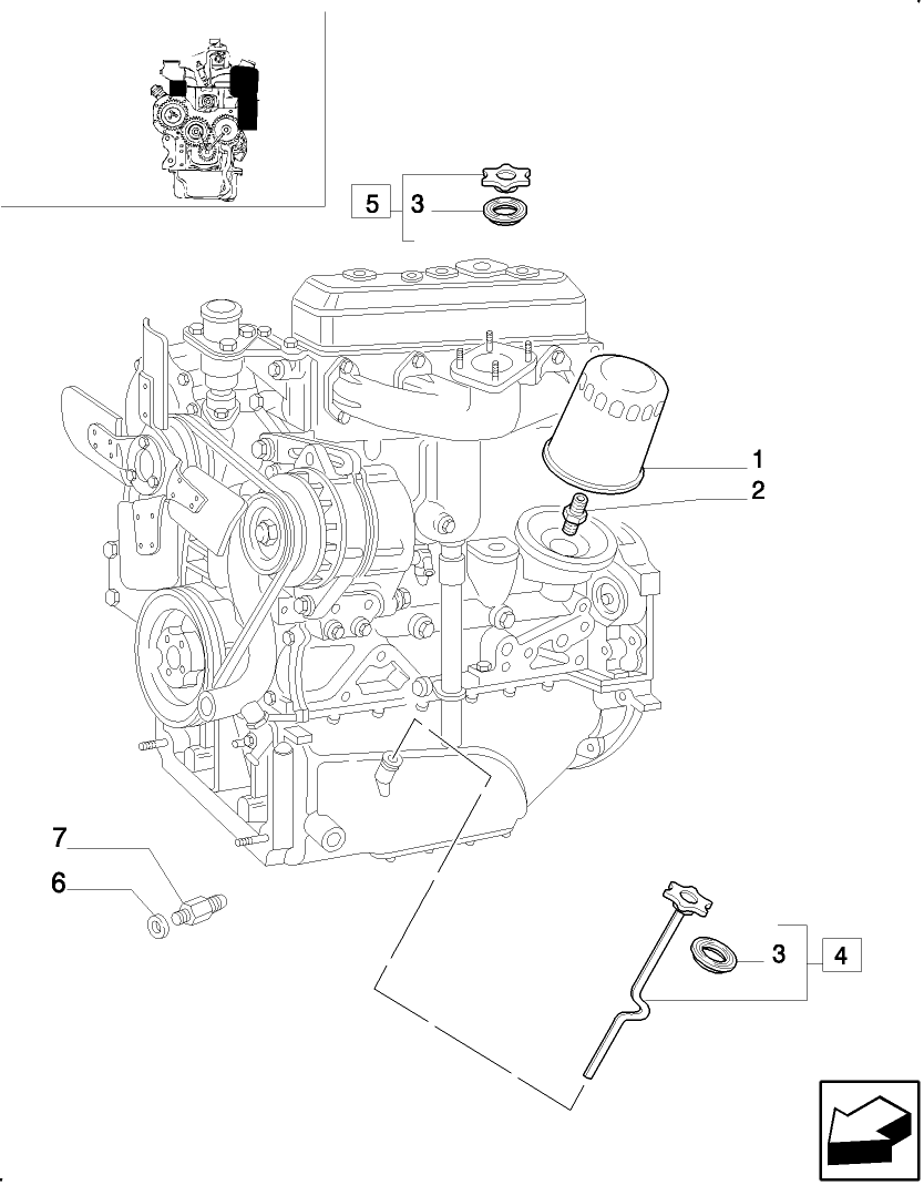 0.30.2 OIL FILTER - OIL LEVEL GAUGE - OIL LINES