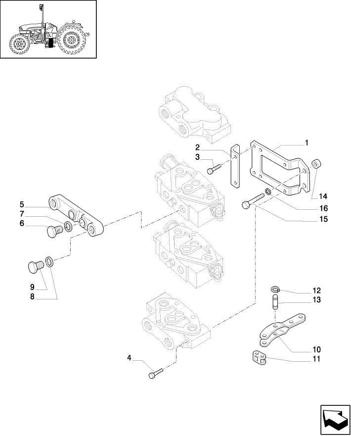 1.82.7/10(02) (VAR.125)  2 CONTROL VALVES WITH JOYSTICK  FOR TRAILER BRAKE VALVE