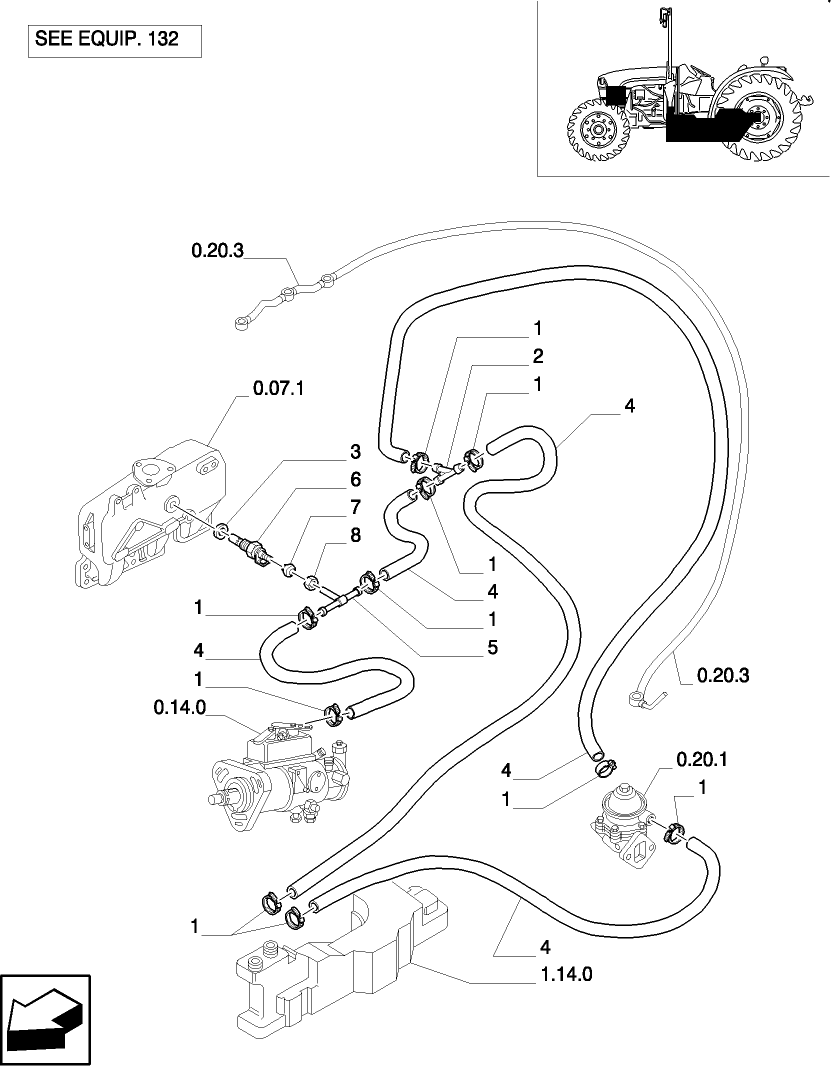 1.14.6 FUEL LINES - THERMOSTARTER AUXILIARY DEVICE