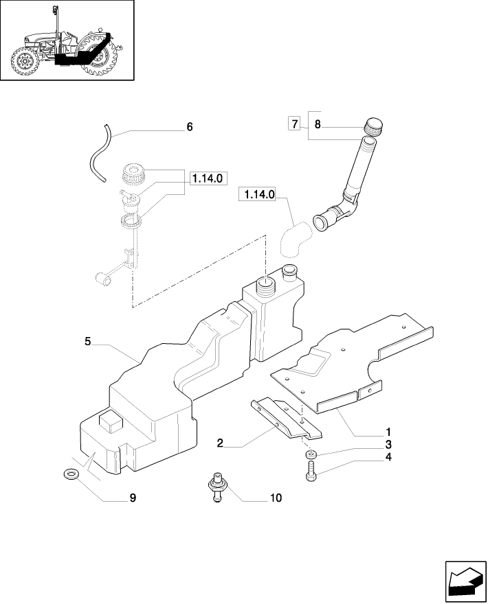 1.14.0/ 2A (VAR.132) FUEL TANK (FIRE TEST) - TANK, PLATE AND PIPE