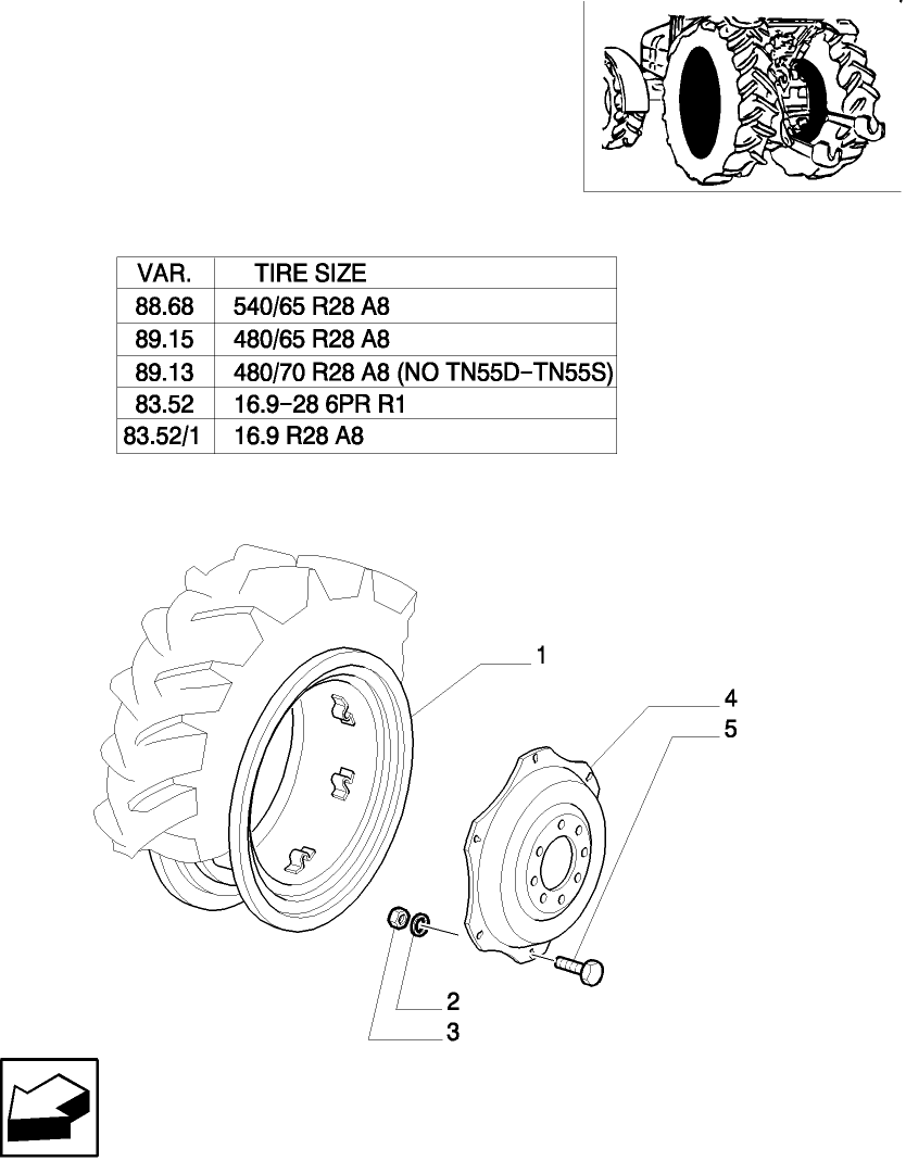 89.68 RIM W15L-28 (REAR WHEELS)